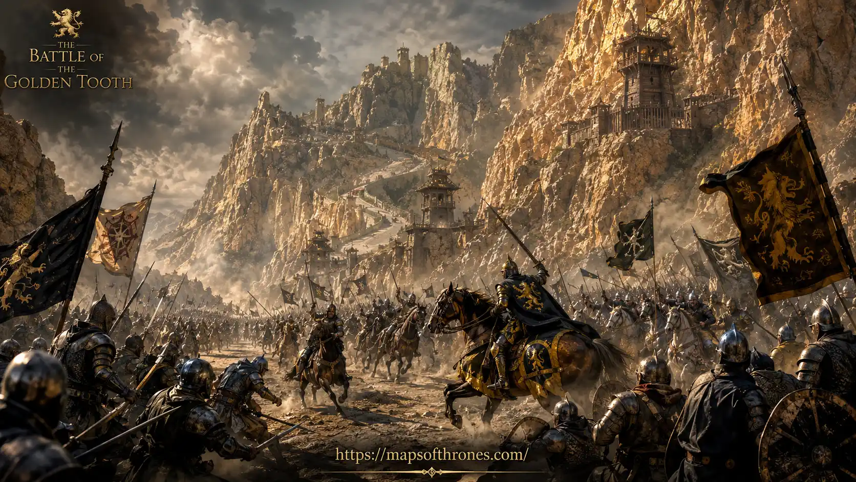 Battle of the Camps featuring Stark forces attacking Lannister siege camps around Riverrun during the War of the Five Kings.