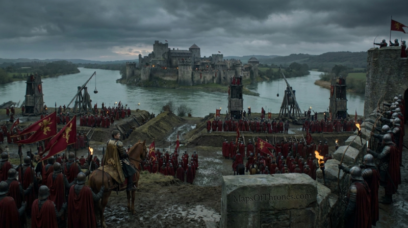 SHOWING SIEGE OF RIVERRUN
